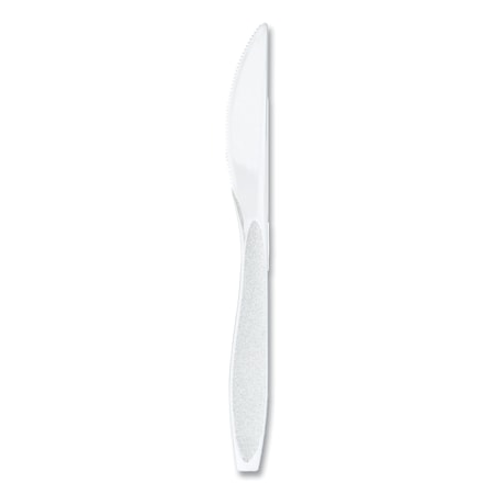 Impress Heavyweight Full-Length Polystyrene Cutlery, Knife, White, 1000PK